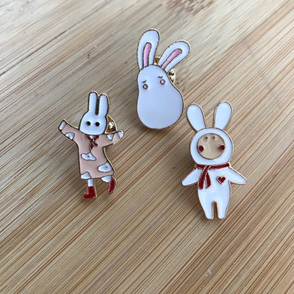 Set of 3 Enamel Pins